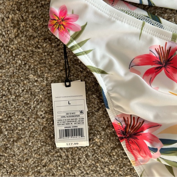 NWT Bikini with Pink and Yellow Floral Design - Picture 4 of 5